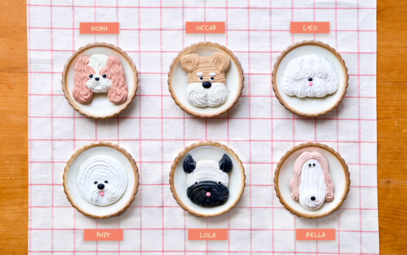 Pâtissticker Meringue Dogs Series J4